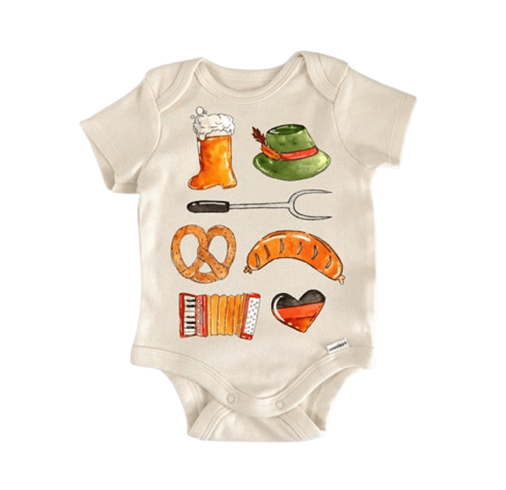 Oktoberfest German Fall Newborn Baby Onesie® Bodysuit Baby Bodysuit La Vie Bien Oktoberfest German Fall Newborn Baby Onesie® Bodysuit