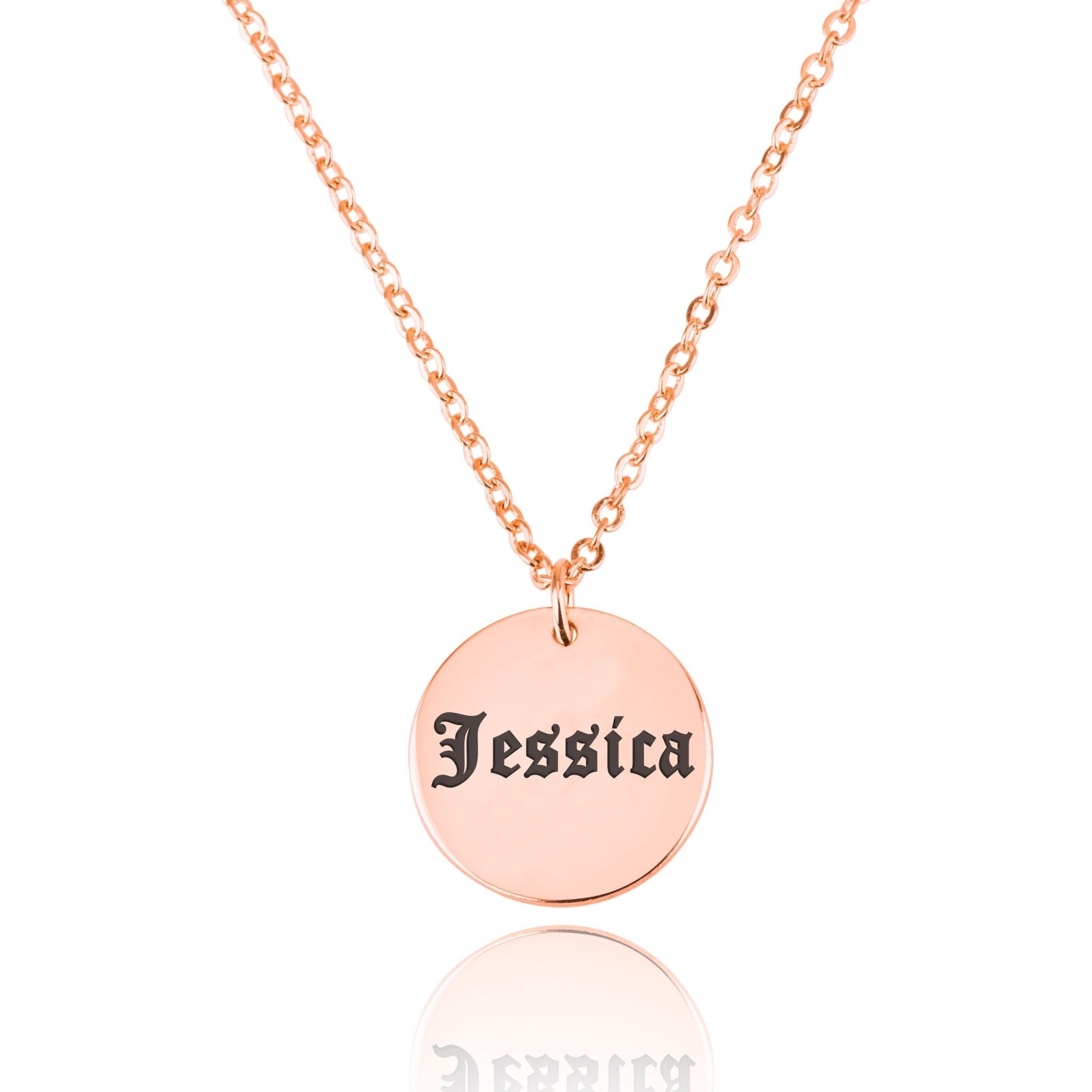 Old English Coin Necklace La Vie Bien Old English Coin Necklace