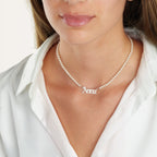 Old English Full Pearls Name Necklace La Vie Bien Old English Full Pearls Name Necklace