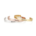 Old English Name Cuff Bracelet La Vie Bien Old English Name Cuff Bracelet