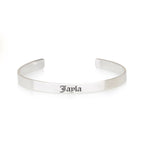 Old English Name Cuff Bracelet La Vie Bien Old English Name Cuff Bracelet