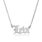 Old English Name Necklace