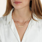 Old English Pearl Name Necklace La Vie Bien Old English Pearl Name Necklace