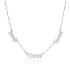 Old English Three Name Necklace La Vie Bien Old English Three Name Necklace