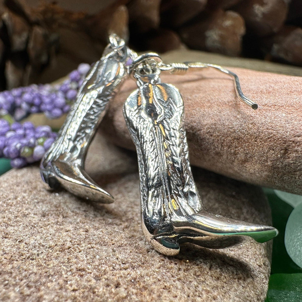 Old Montana Cowboy Boot Earrings Dangle Earrings La Vie Bien Old Montana Cowboy Boot Earrings