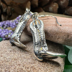 Old Montana Cowboy Boot Earrings Dangle Earrings La Vie Bien Old Montana Cowboy Boot Earrings