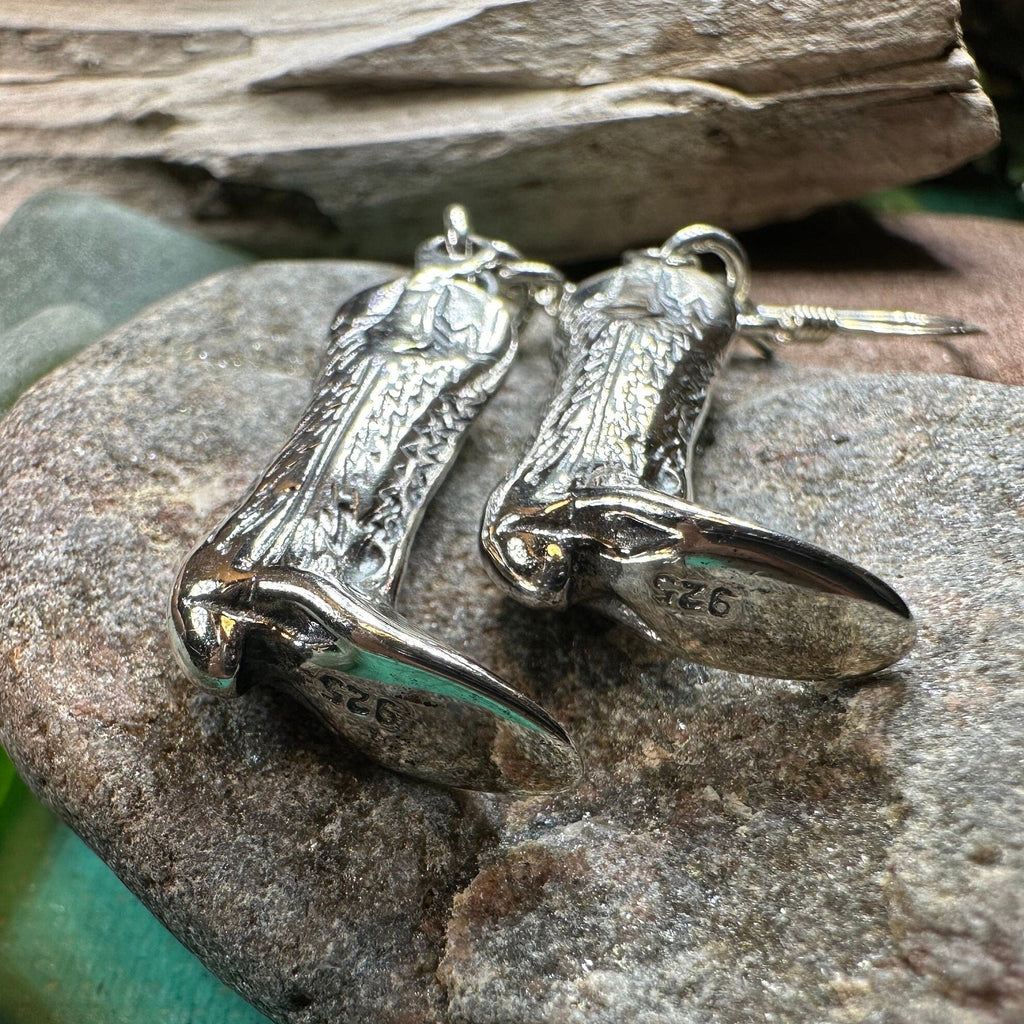 Old Montana Cowboy Boot Earrings Dangle Earrings La Vie Bien Old Montana Cowboy Boot Earrings