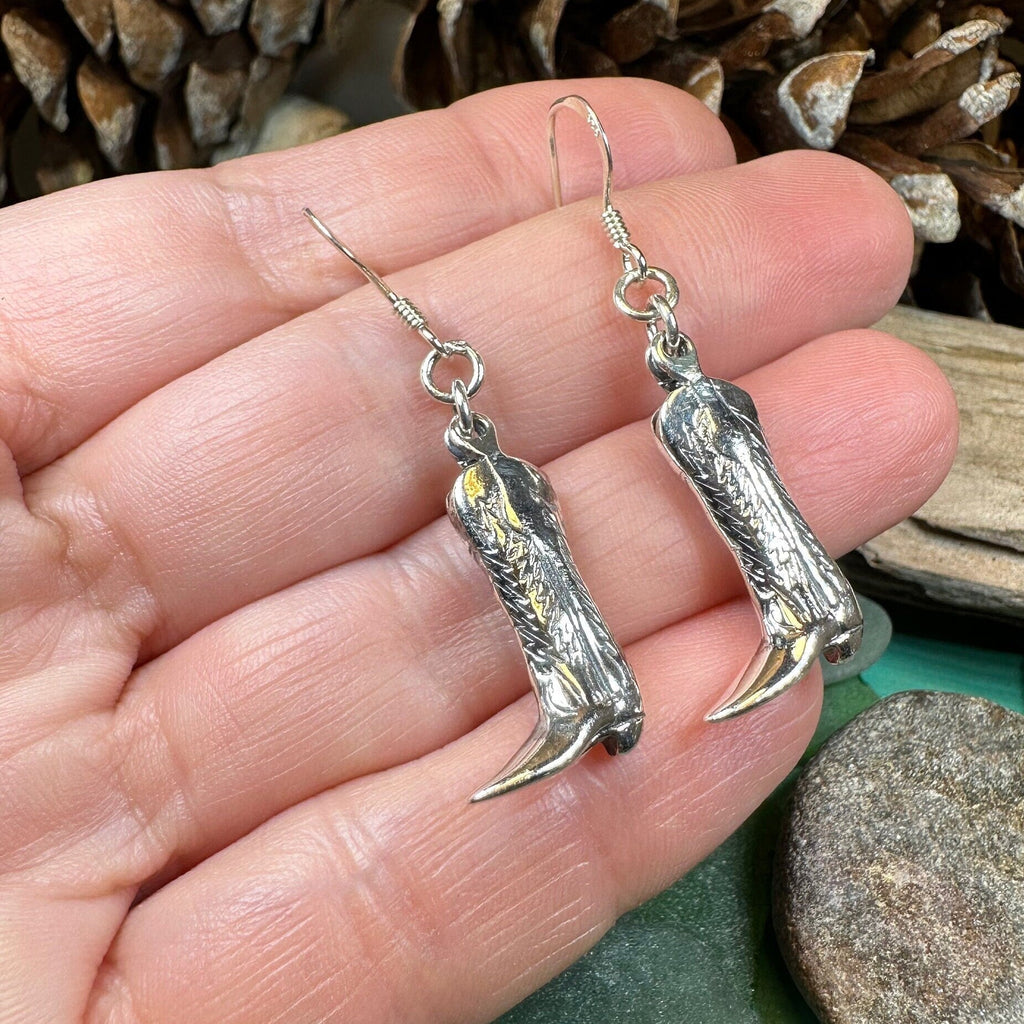 Old Montana Cowboy Boot Earrings Dangle Earrings La Vie Bien Old Montana Cowboy Boot Earrings
