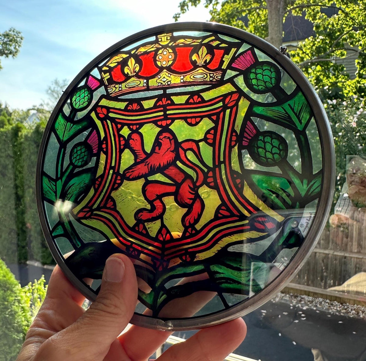 Old Town Scottish Lion Suncatcher Gifts La Vie Bien Old Town Scottish Lion Suncatcher