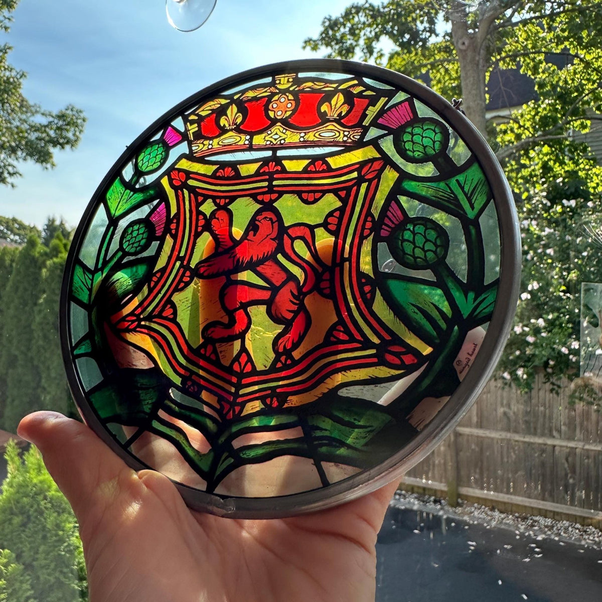 Old Town Scottish Lion Suncatcher Gifts La Vie Bien Old Town Scottish Lion Suncatcher