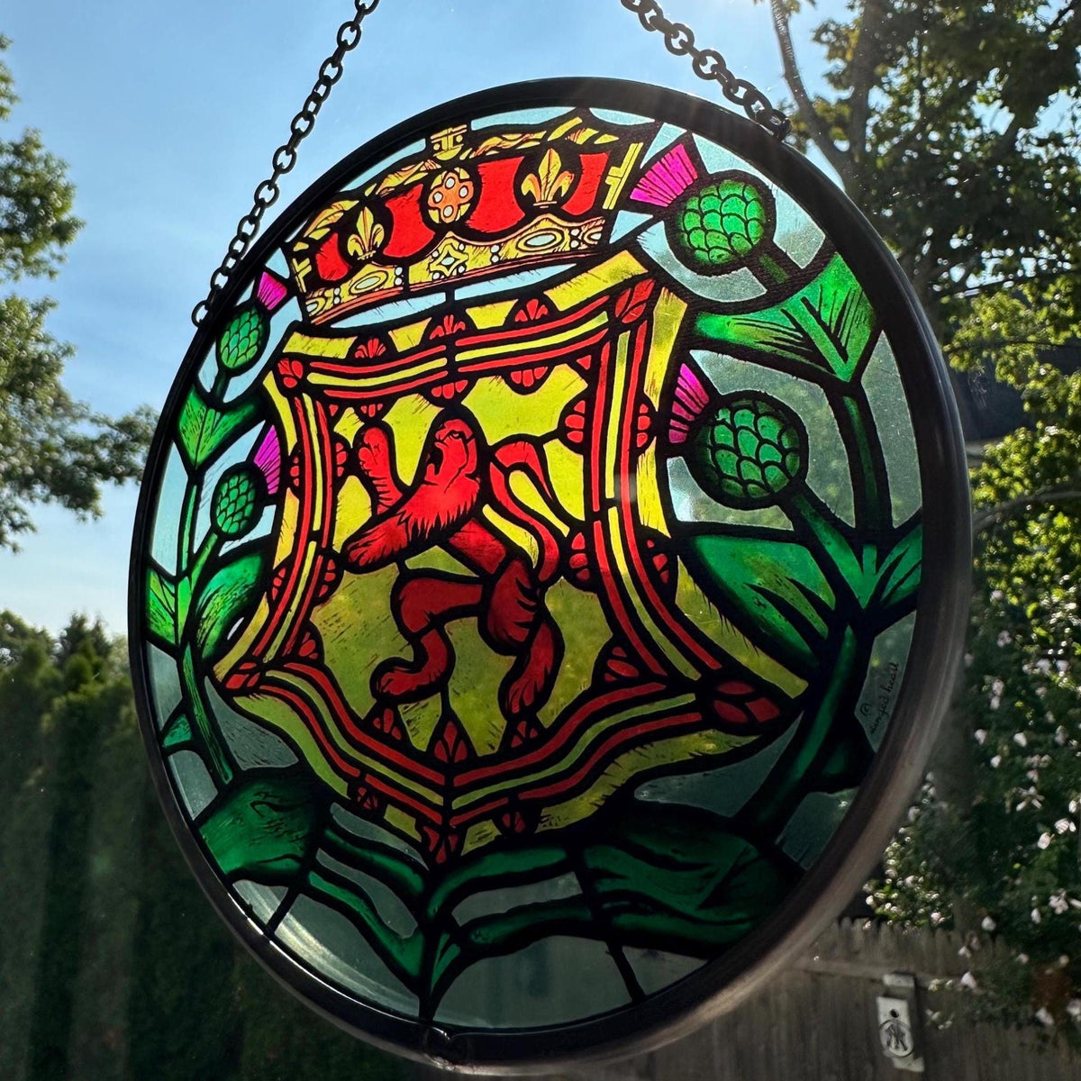 Old Town Scottish Lion Suncatcher Gifts La Vie Bien Old Town Scottish Lion Suncatcher