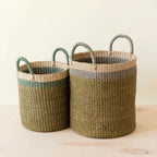 Olive Baskets with Handle, set of 2 - Natural Baskets | LIKHÂ by LIKHÂ