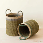 Olive Baskets with Handle, set of 2 - Natural Baskets | LIKHÂ by LIKHÂ