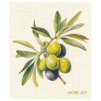 Olive Branch with Green and Black Olives Swedish Dishcloths La Vie Bien Olive Branch with Green and Black Olives