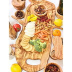Olive Wood Charcuterie Board - Includes Juice Well La Vie Bien Olive Wood Charcuterie Board - Includes Juice Well