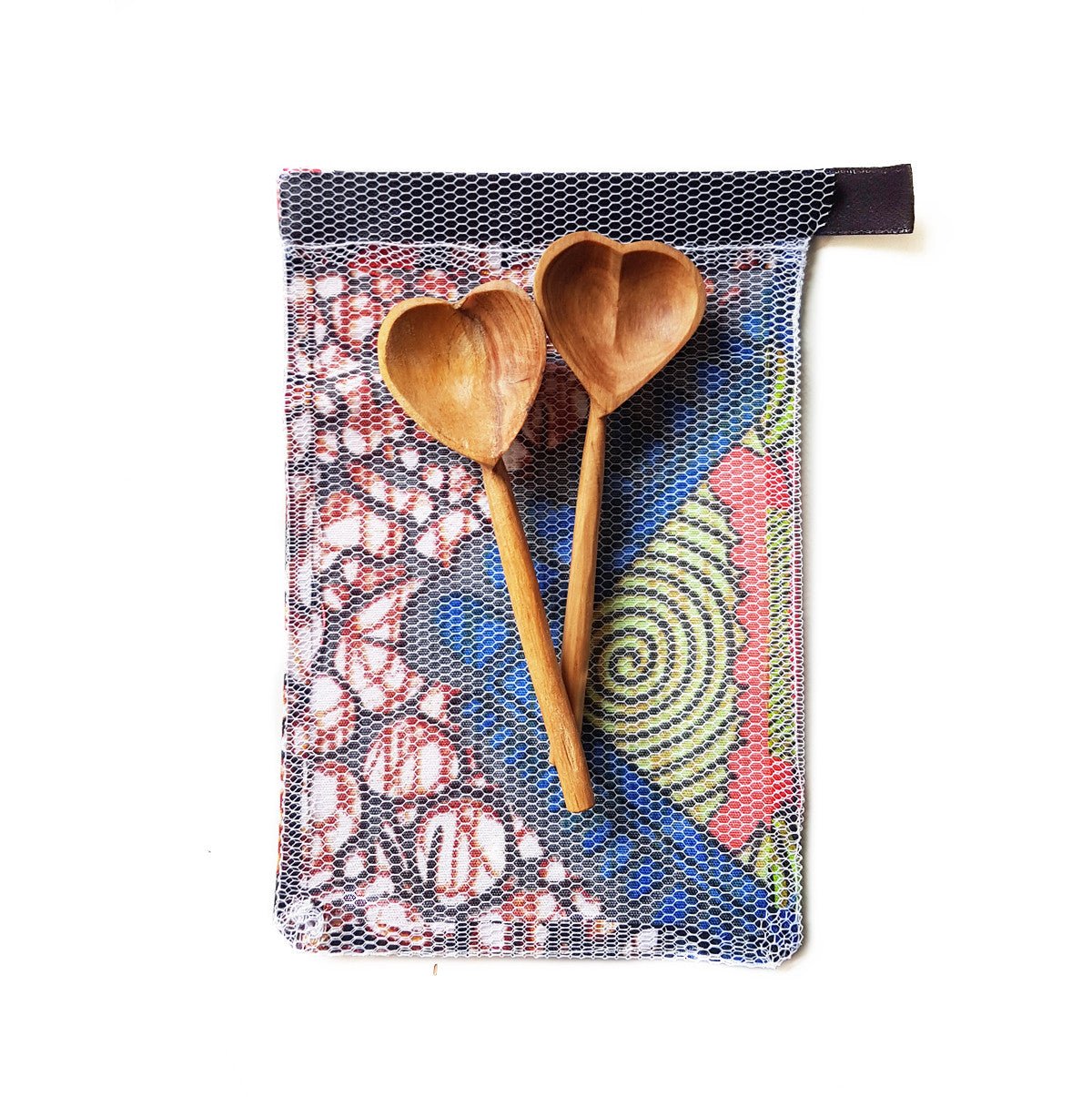 Olive Wood Heart Teaspoon Pair La Vie Bien Olive Wood Heart Teaspoon Pair