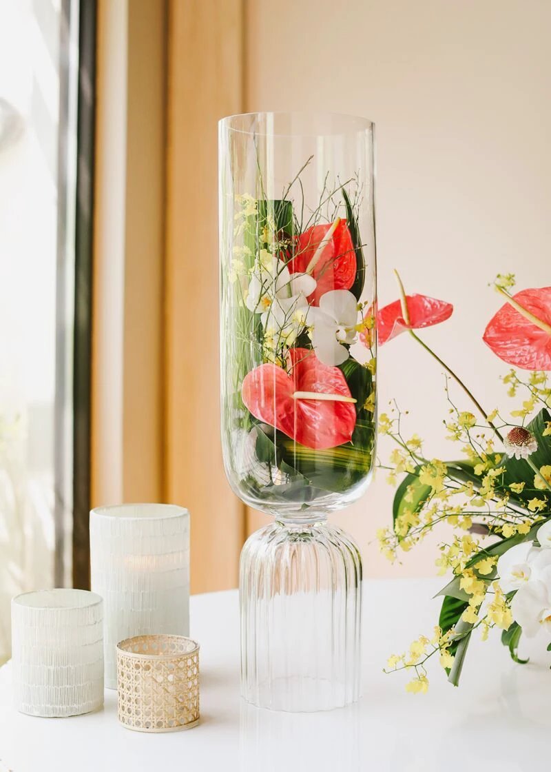 Oliver Cane Votive Candle Holder by White Cliff Studio
