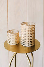 Oliver Cane Votive Candle Holder by White Cliff Studio