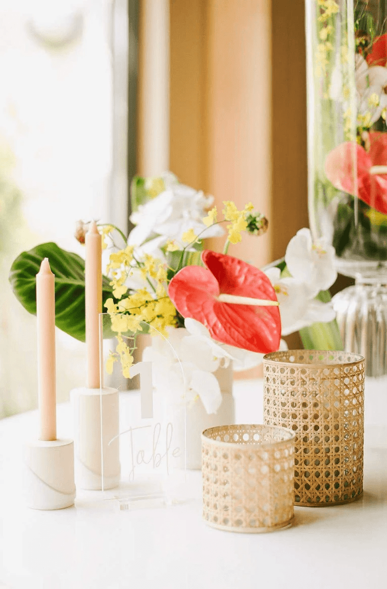Oliver Cane Votive Candle Holder by White Cliff Studio