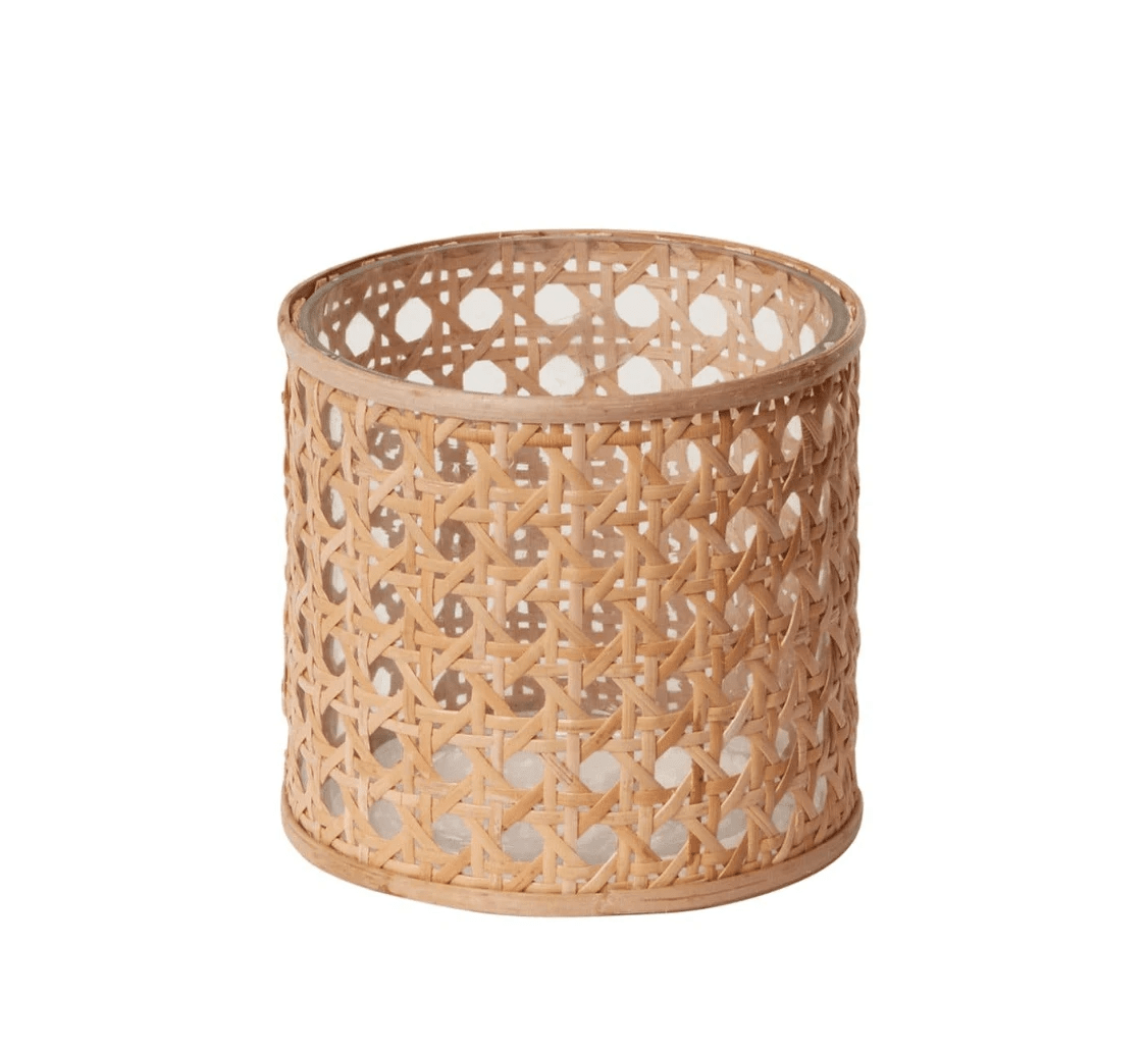 Oliver Cane Votive Candle Holder by White Cliff Studio