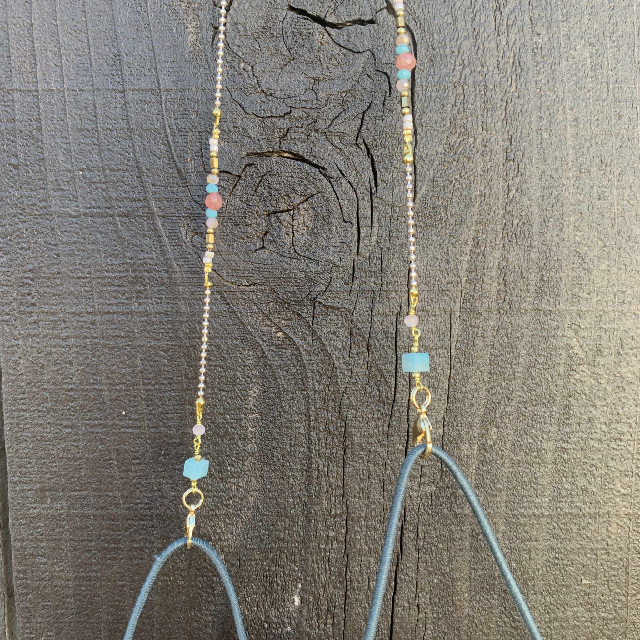 Olivia Semi - precious Stone Sunglass Chain - Thailand Accessories La Vie Bien Olivia Semi - precious Stone Sunglass Chain - Thailand