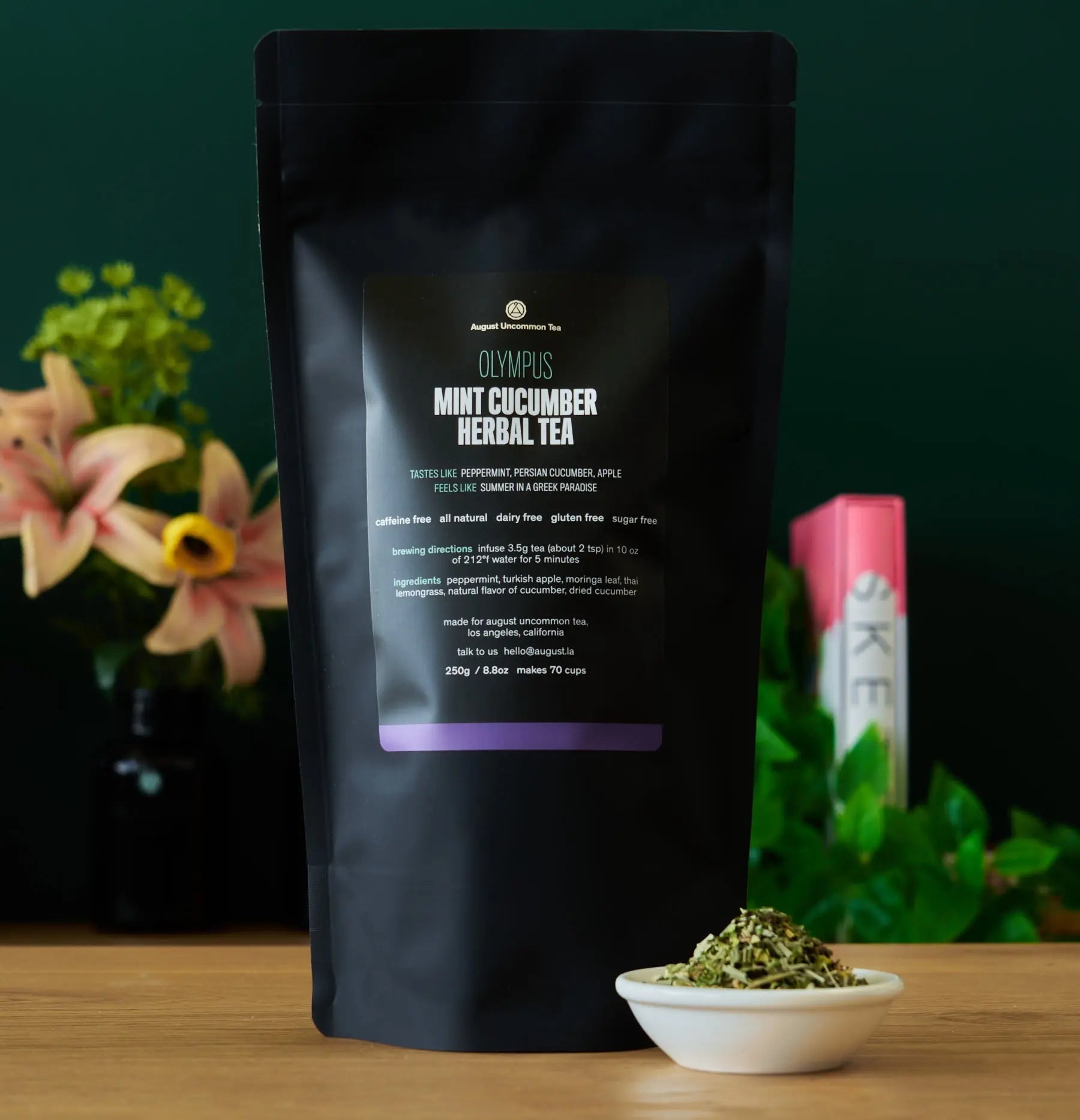 Olympus - Mint Cucumber Herbal Tea (Caffeine Free) Beverages > Teas > Herbal Teas La Vie Bien Olympus - Mint Cucumber Herbal Tea (Caffeine Free)