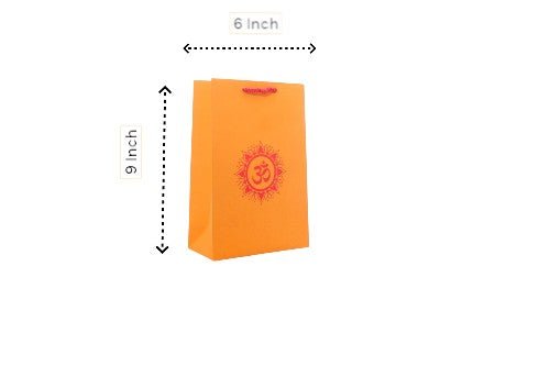 OM Symbol Printed Paper Bag, Set of 10 Favors & Return Gifts La Vie Bien OM Symbol Printed Paper Bag, Set of 10