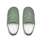 Oma weiß es am besten sage green slippers Slippers La Vie Bien Oma weiß es am besten sage green slippers