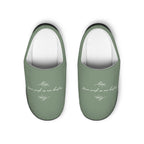 Oma weiß es am besten sage green slippers Slippers La Vie Bien Oma weiß es am besten sage green slippers