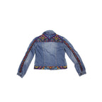 One - of - a - Kind Embroidered Tween Flower Denim Fringe Jacket - Thailand Apparel La Vie Bien One - of - a - Kind Embroidered Tween Flower Denim Fringe Jacket - Thailand
