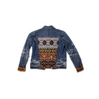 One - of - a - Kind Embroidered Tween Flower Denim Fringe Jacket - Thailand Apparel La Vie Bien One - of - a - Kind Embroidered Tween Flower Denim Fringe Jacket - Thailand
