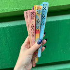 One of a Kind Hand Painted Marbled Wooden Fans - 15 Styles by The Bullish Store