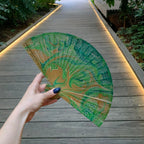 One of a Kind Hand Painted Marbled Wooden Fans - 15 Styles by The Bullish Store
