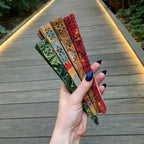 One of a Kind Hand Painted Marbled Wooden Fans - 15 Styles by The Bullish Store