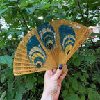 One of a Kind Hand Painted Marbled Wooden Fans - 15 Styles by The Bullish Store
