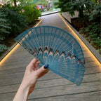 One of a Kind Hand Painted Marbled Wooden Fans - 15 Styles by The Bullish Store