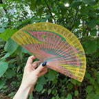 One of a Kind Hand Painted Marbled Wooden Fans - 15 Styles by The Bullish Store