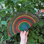 One of a Kind Hand Painted Marbled Wooden Fans - 15 Styles by The Bullish Store
