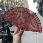 One of a Kind Hand Painted Marbled Wooden Fans - 15 Styles by The Bullish Store