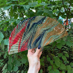 One of a Kind Hand Painted Marbled Wooden Fans - 15 Styles by The Bullish Store
