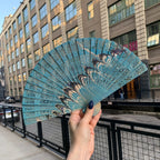 One of a Kind Hand Painted Marbled Wooden Fans - 15 Styles by The Bullish Store