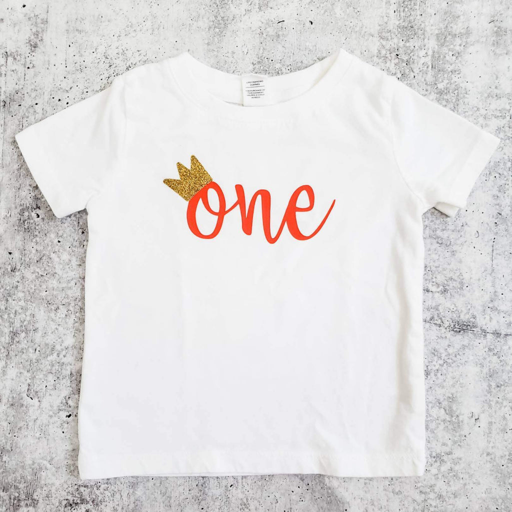 ONE Year Old Short Sleeve Baby Bodysuit Kids' Clothes La Vie Bien ONE Year Old Short Sleeve Baby Bodysuit