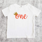 ONE Year Old Short Sleeve Baby Bodysuit Kids' Clothes La Vie Bien ONE Year Old Short Sleeve Baby Bodysuit