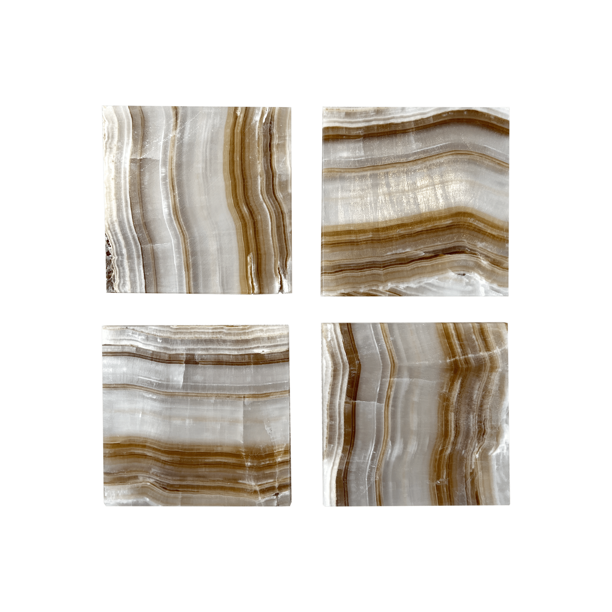 Onyx Coasters - Caramels