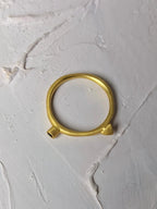 Onyx Spike Stacking Ring by Ash & Rose