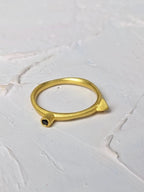 Onyx Spike Stacking Ring by Ash & Rose