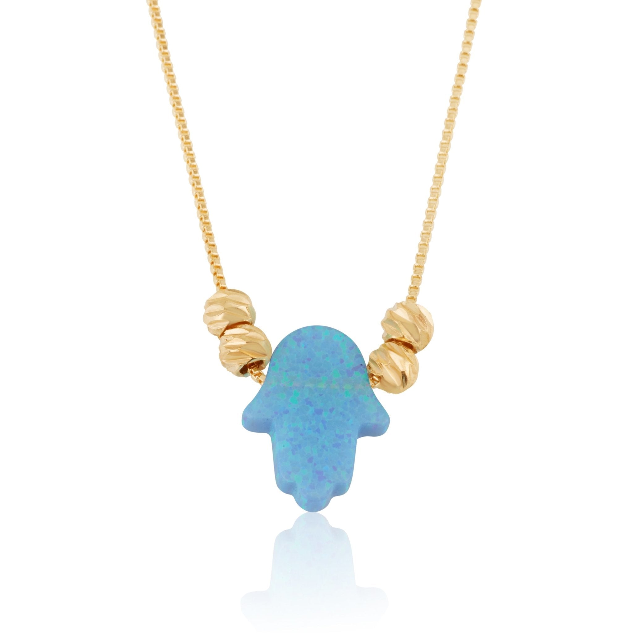 Opal Hamsa Necklace La Vie Bien Opal Hamsa Necklace