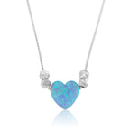 Opal Heart Necklace La Vie Bien Opal Heart Necklace