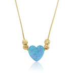 Opal Heart Necklace La Vie Bien Opal Heart Necklace
