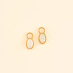 Opal Huggie Hoop Charms by Oh Clementine